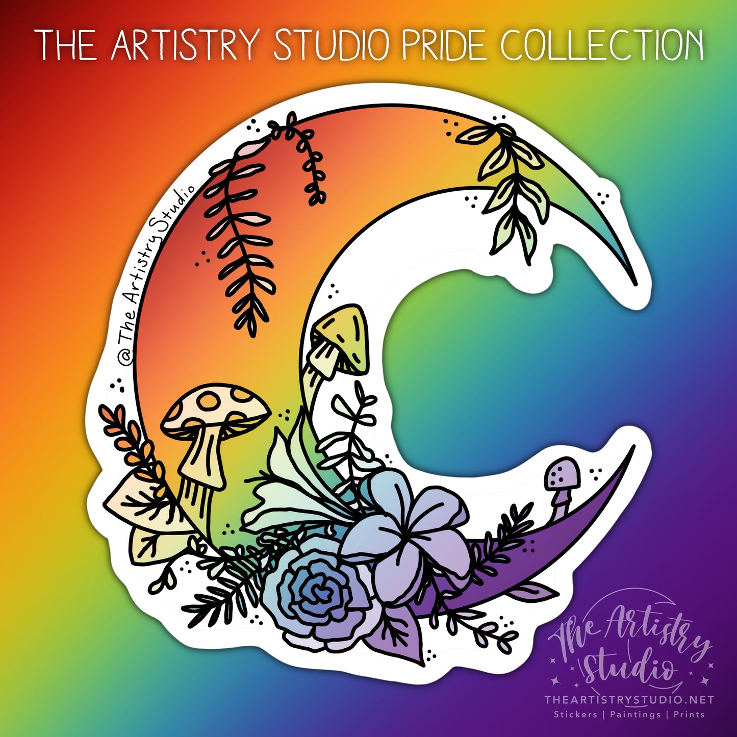 Pride Moon Sticker | 3x3