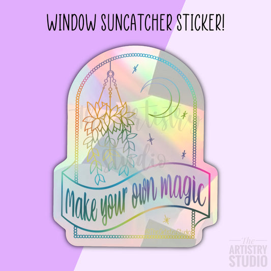 Magic Window Suncatcher Sticker | 3.3x4