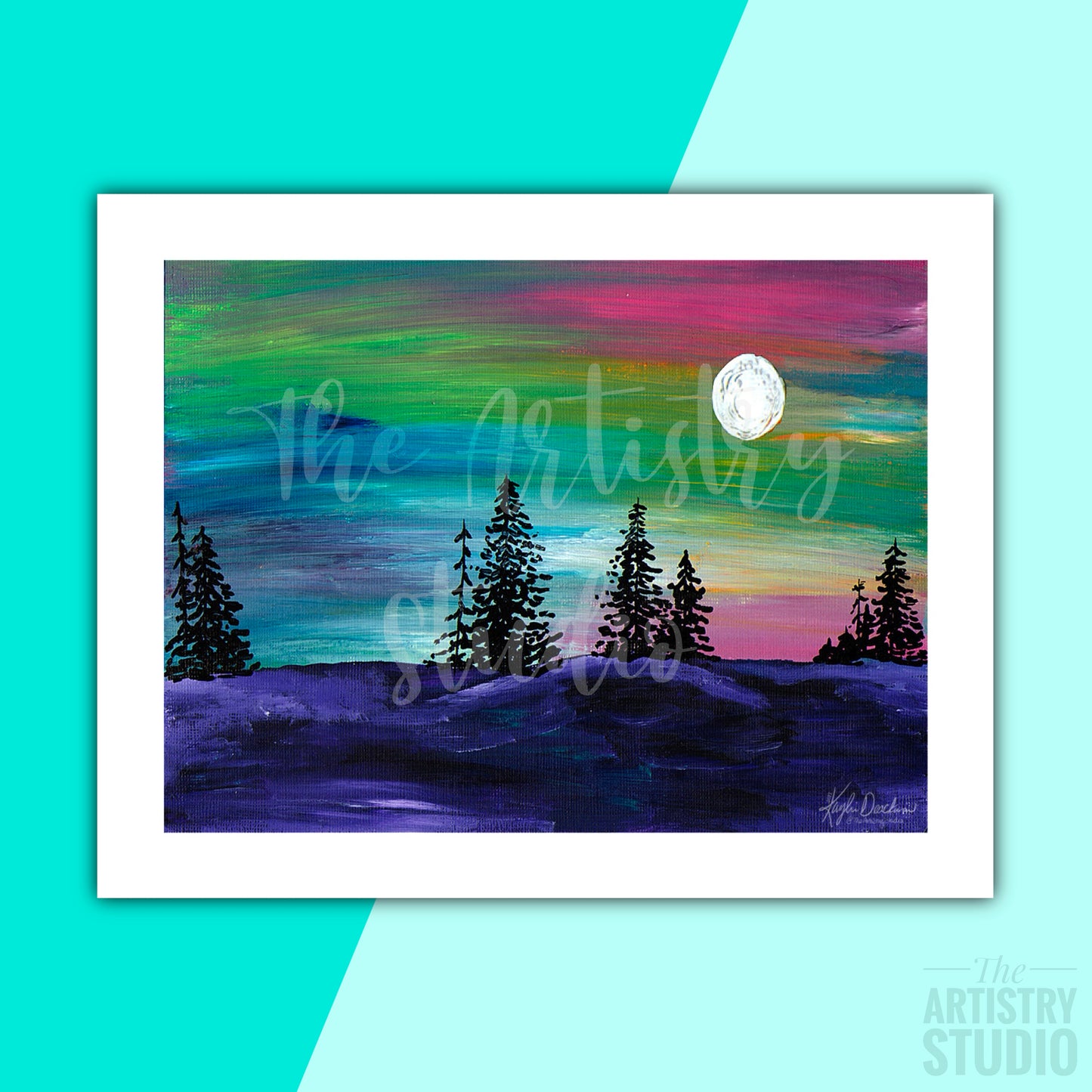 Forest at Night Print