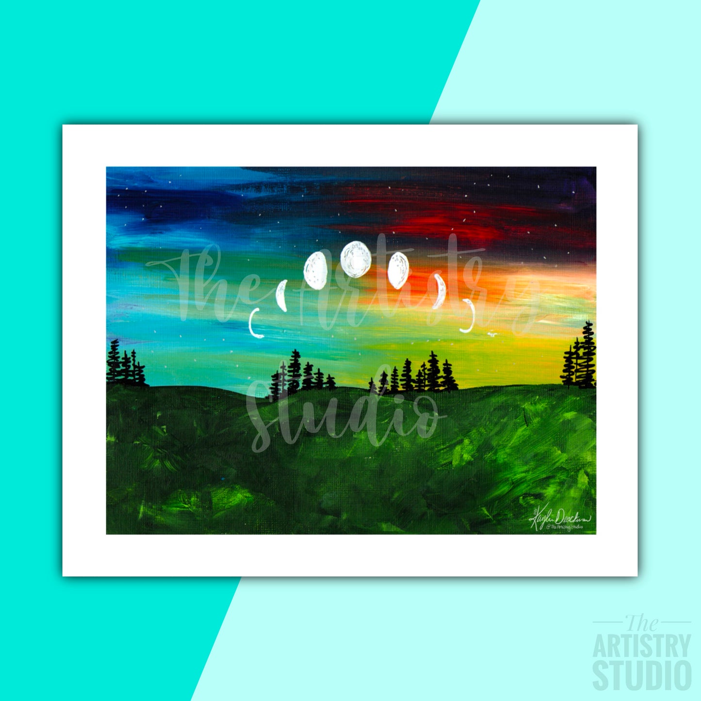 Phases of the Moon Print