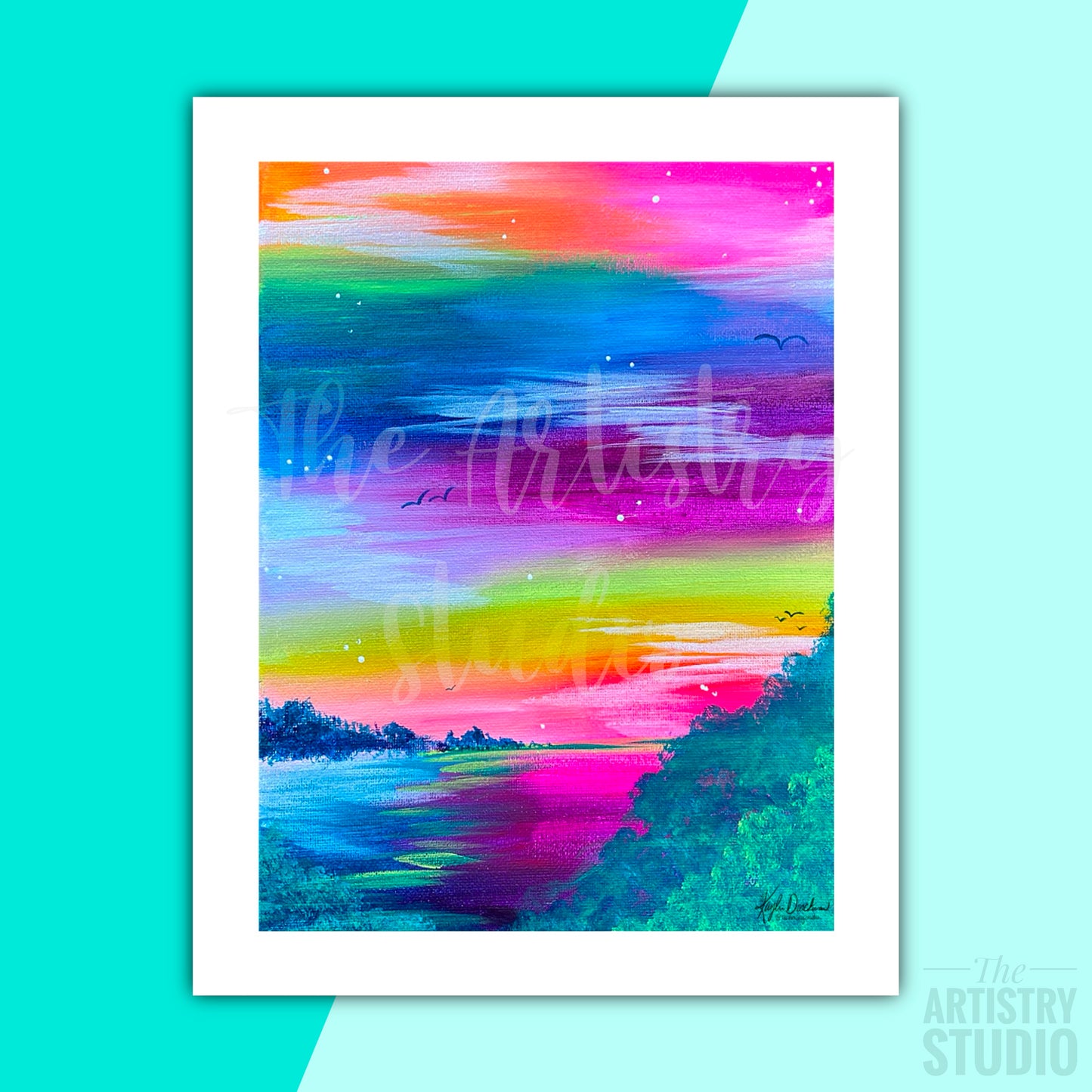 Rainbow Lake Print