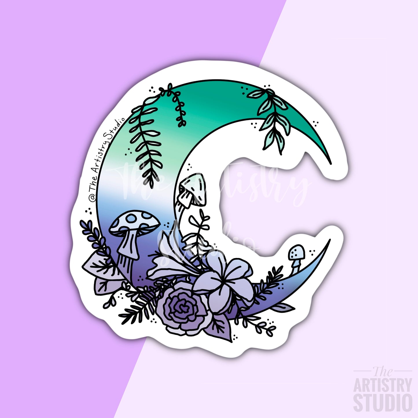 Gay Moon Sticker | 3x3