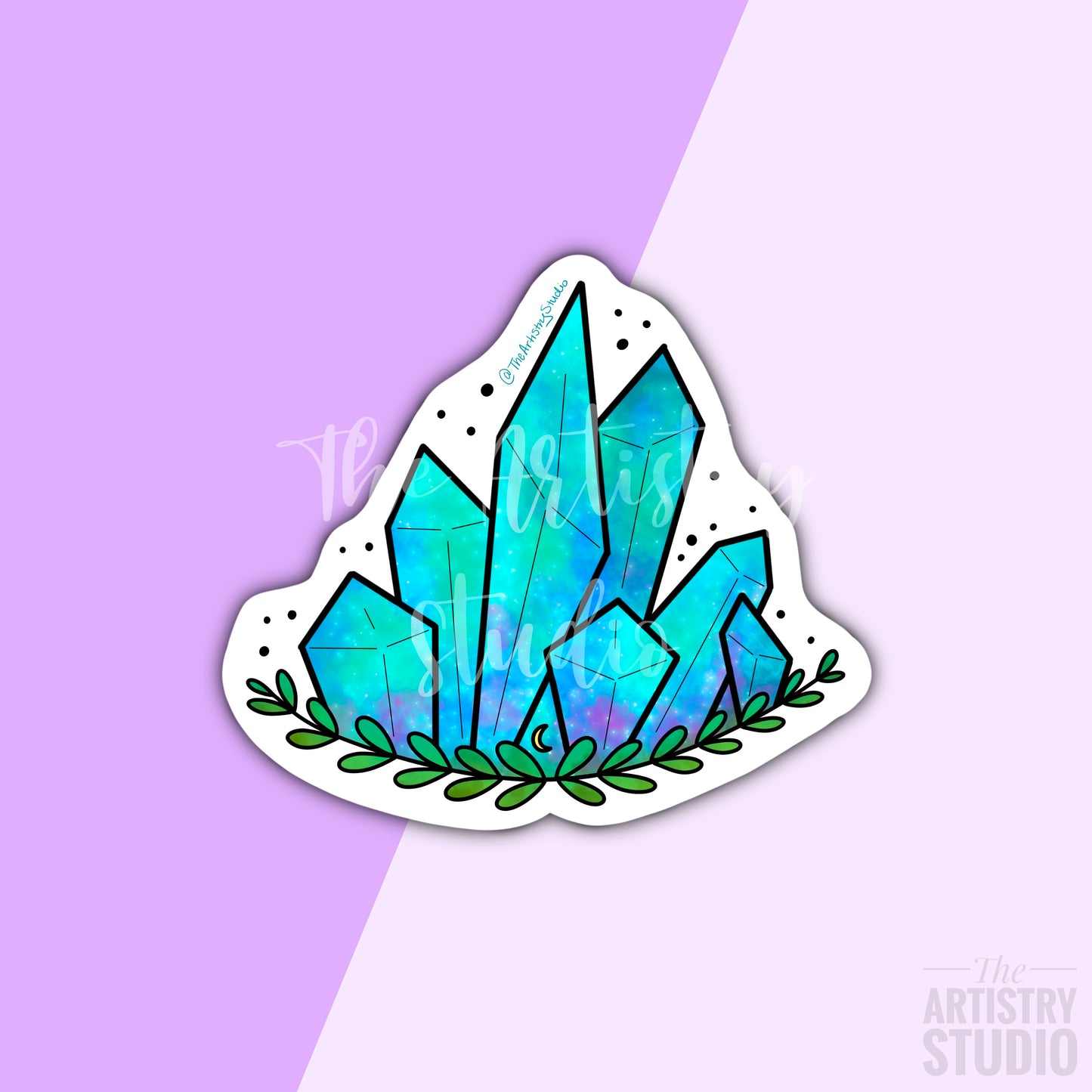 Blue Apetite Crystal Sticker | 2.6x2.9