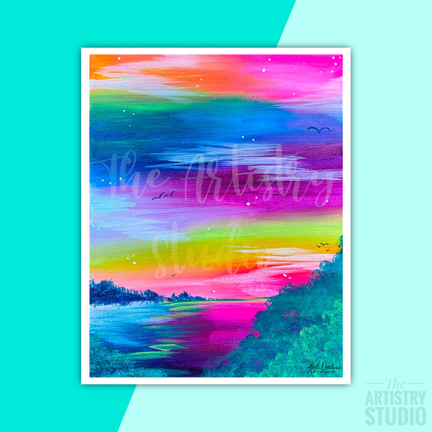 Rainbow Lake Print