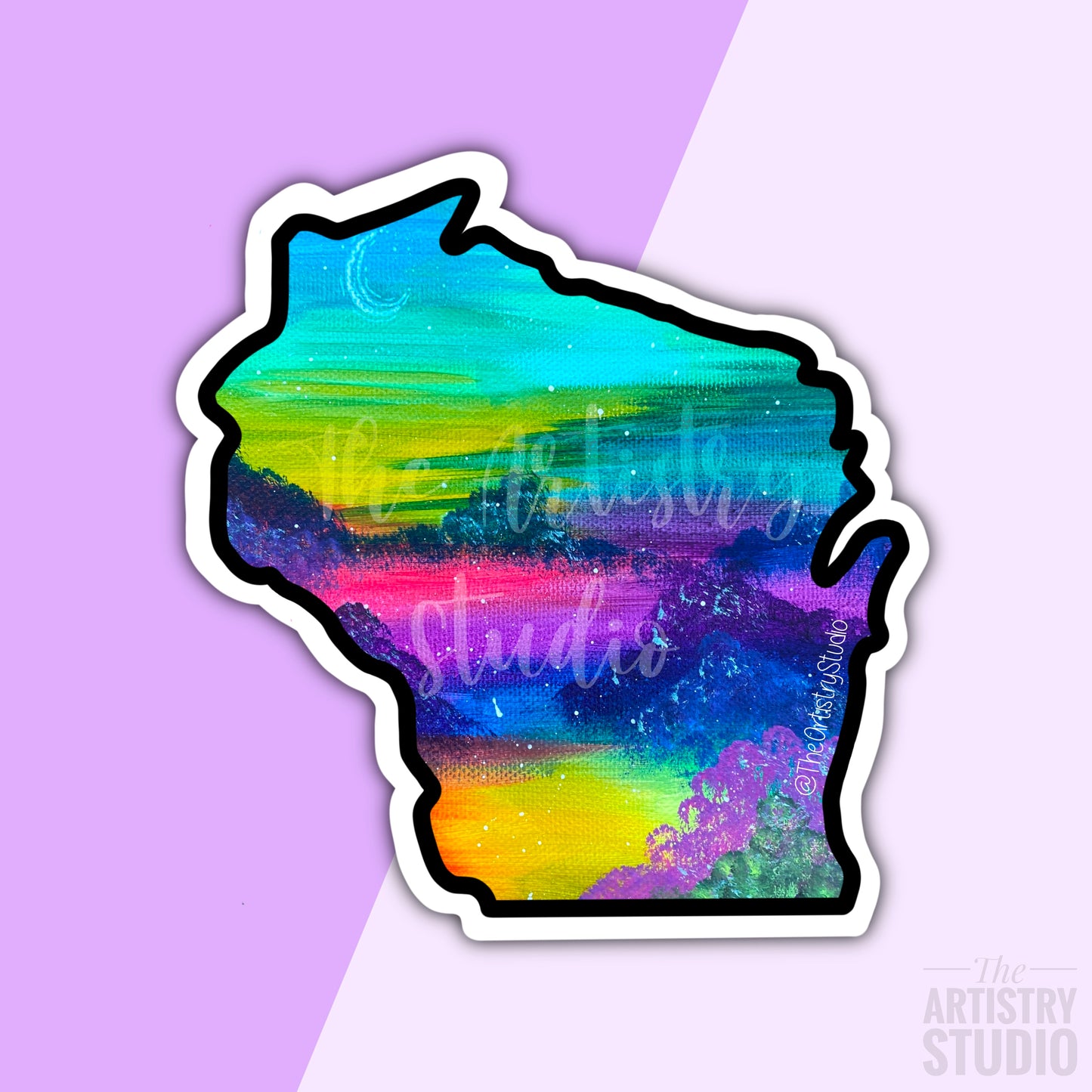 Wisconsin Forest Sticker | 2.9x2.8