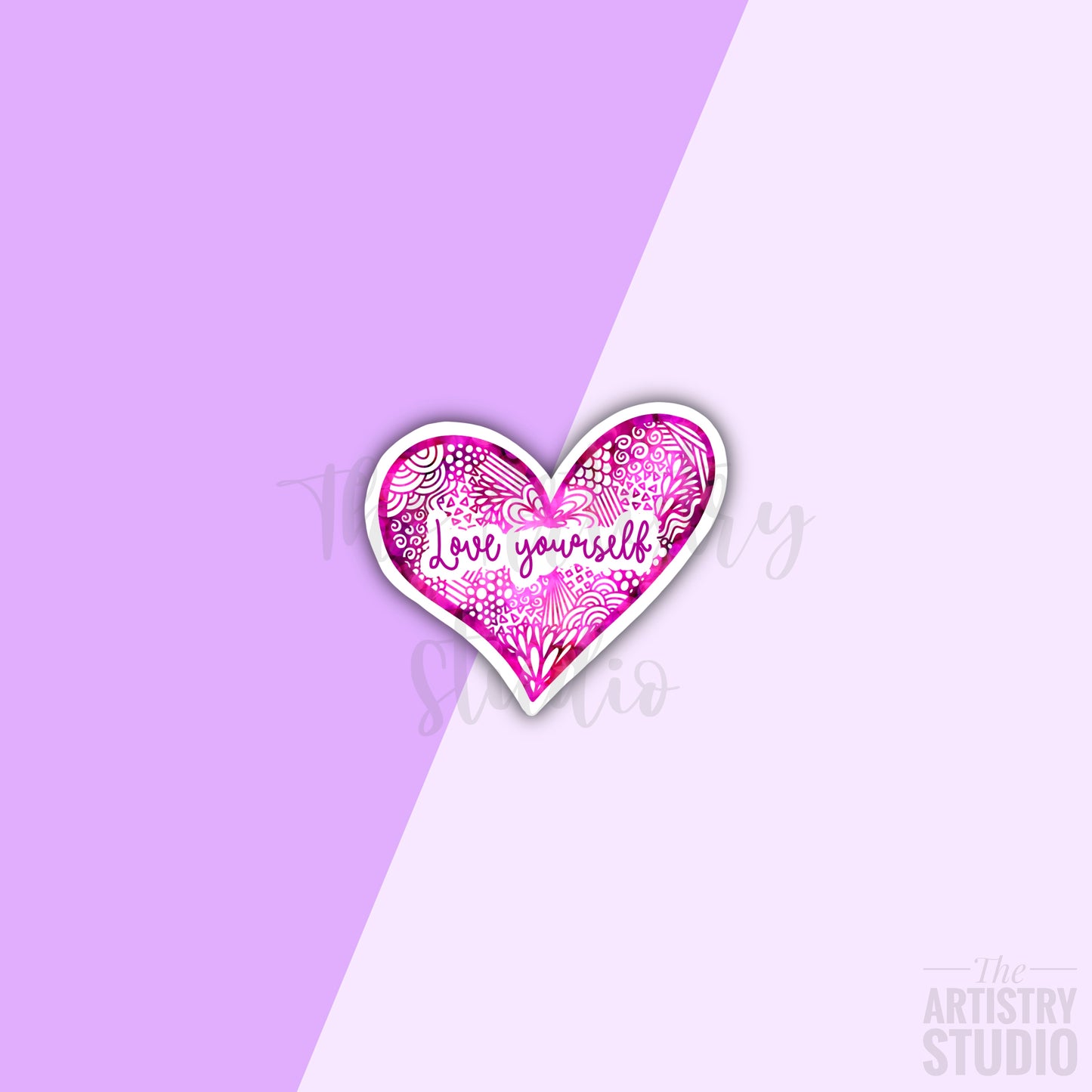 Mini Love Yourself Sticker | 1.6x1.4