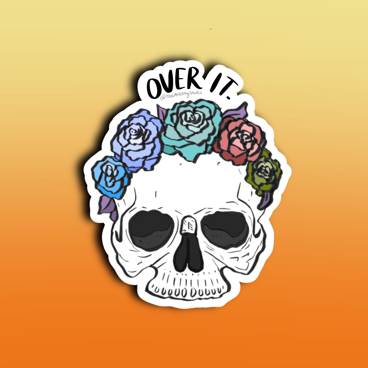 Over it Sticker | 2.2x2.7