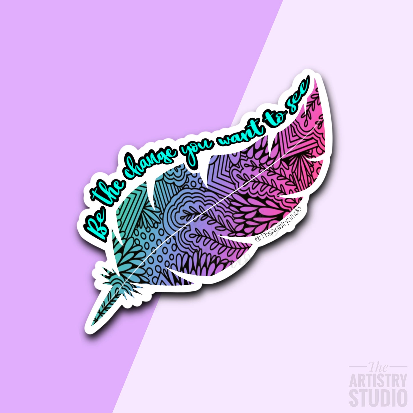 Be the change Sticker | 3x2.04