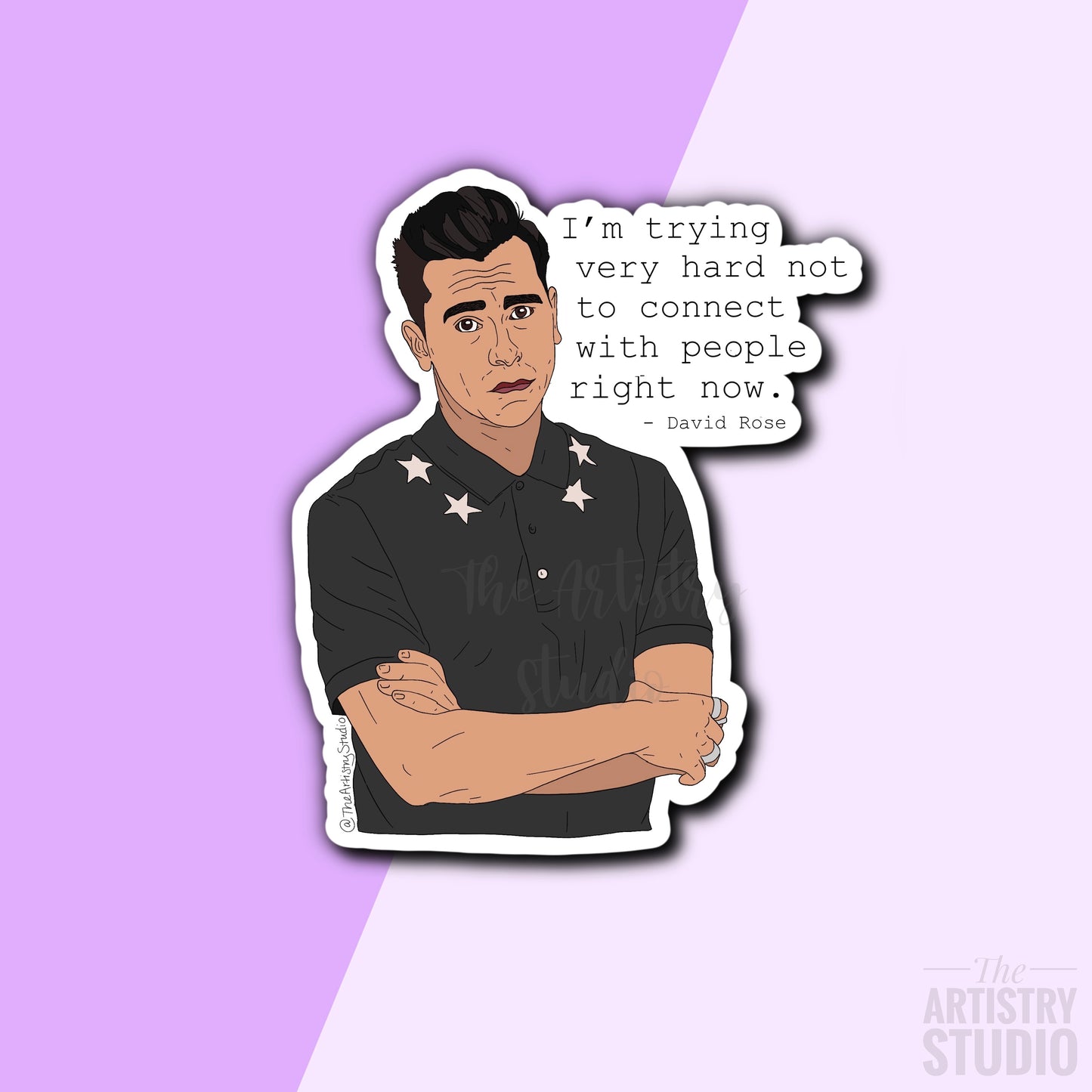 David Rose Sticker (Schitt’s Creek) | 2.5 x 3”