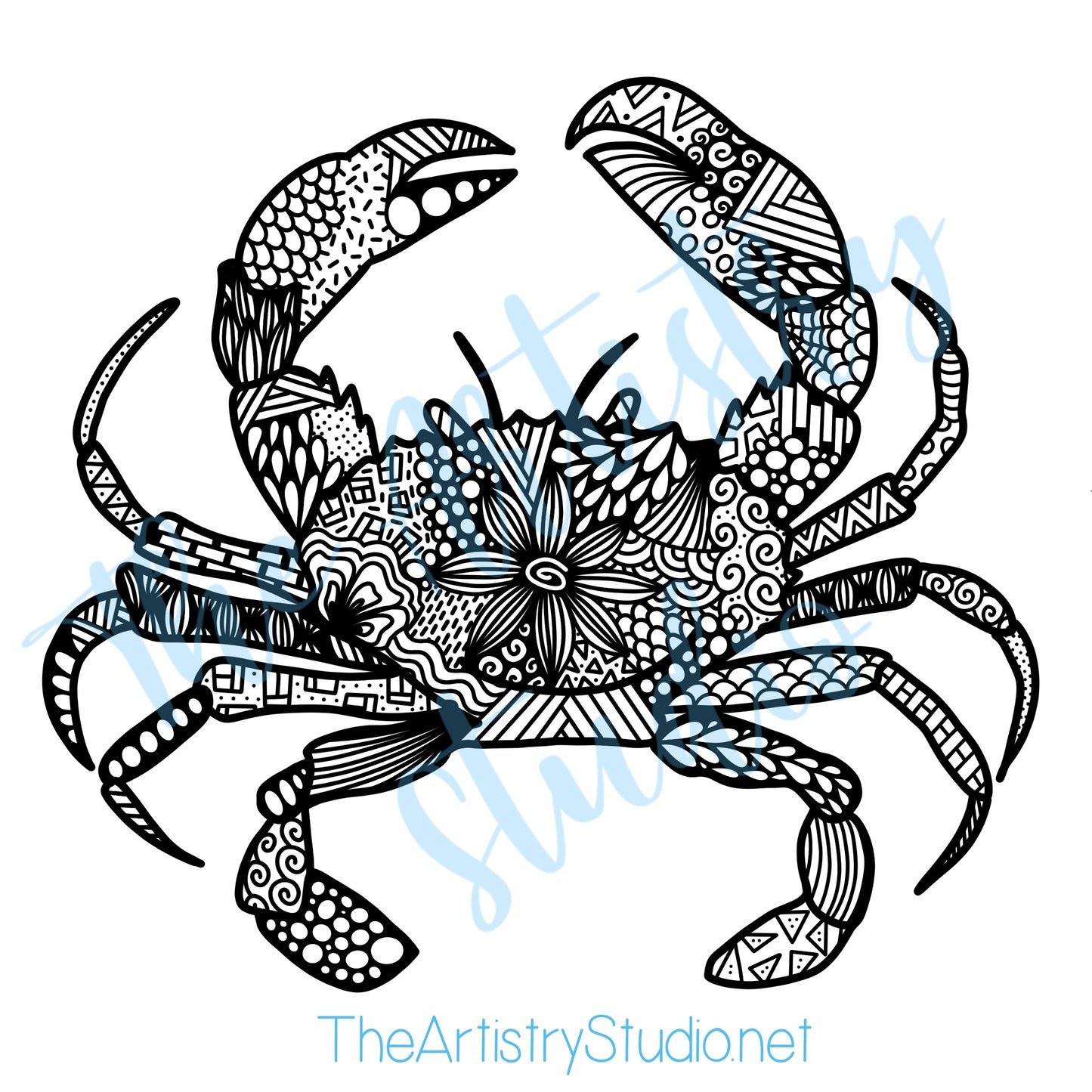 Ocean Vibes | Zentangle Coloring Book