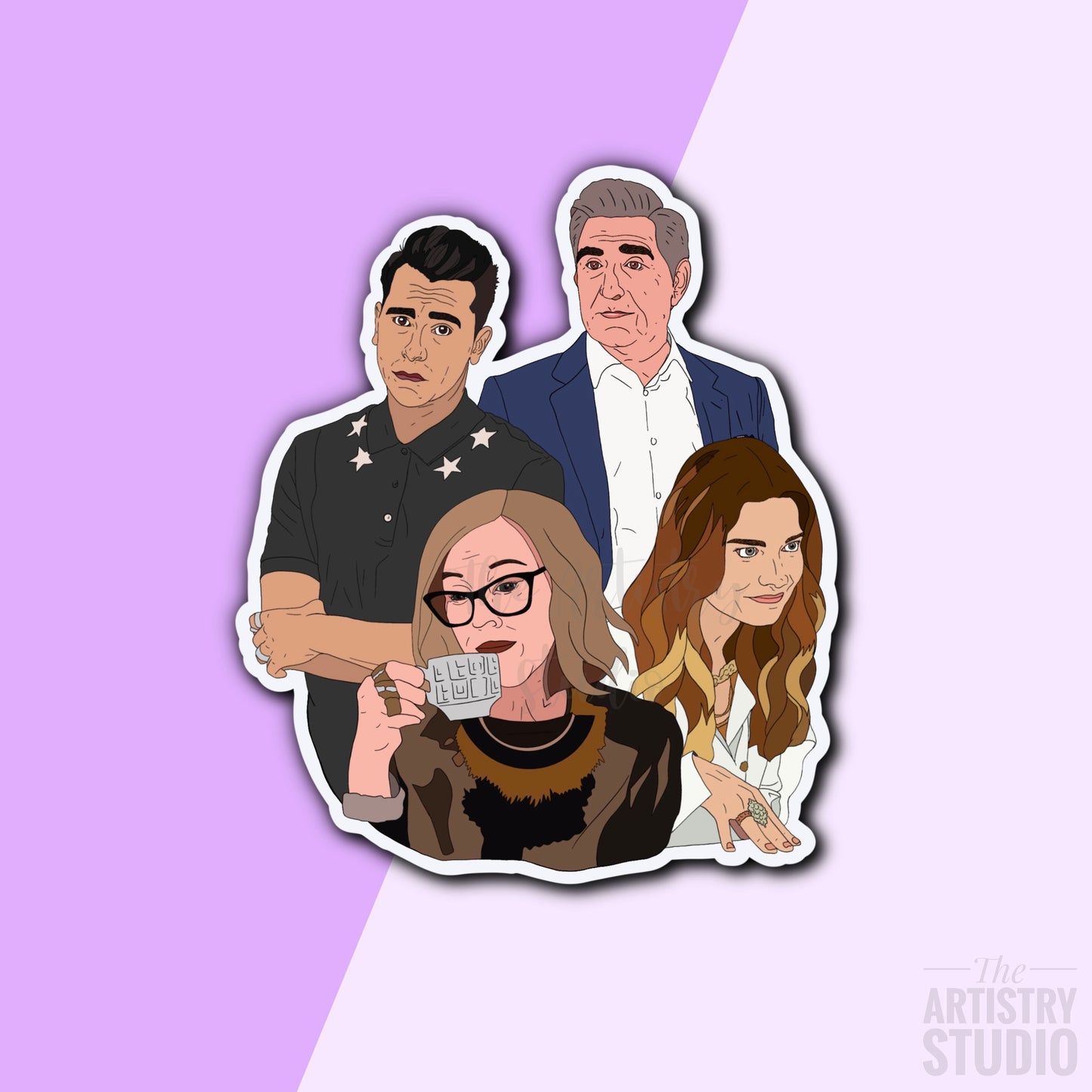 The Rose Family Sticker (Schitt’s Creek) | 2.8 x 3.3”