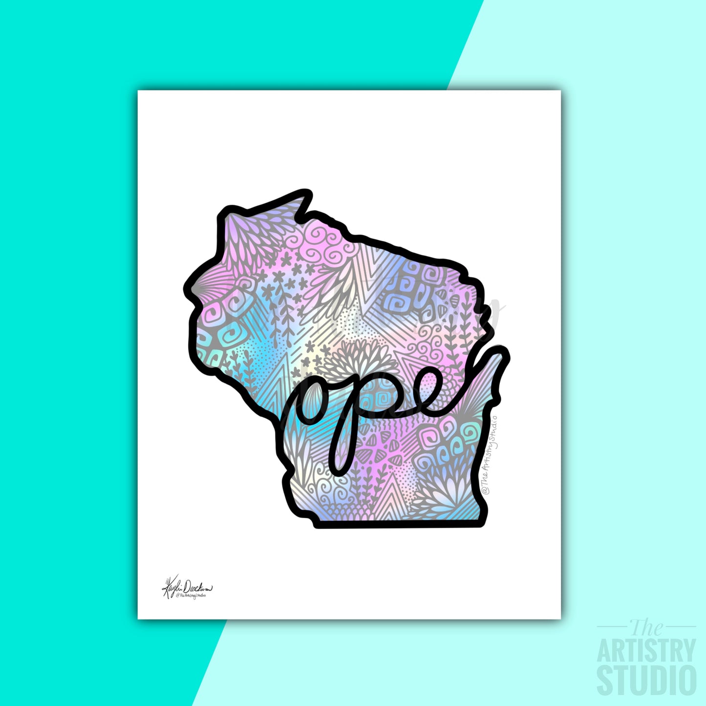 Ope (Wisconsin Outline) Print