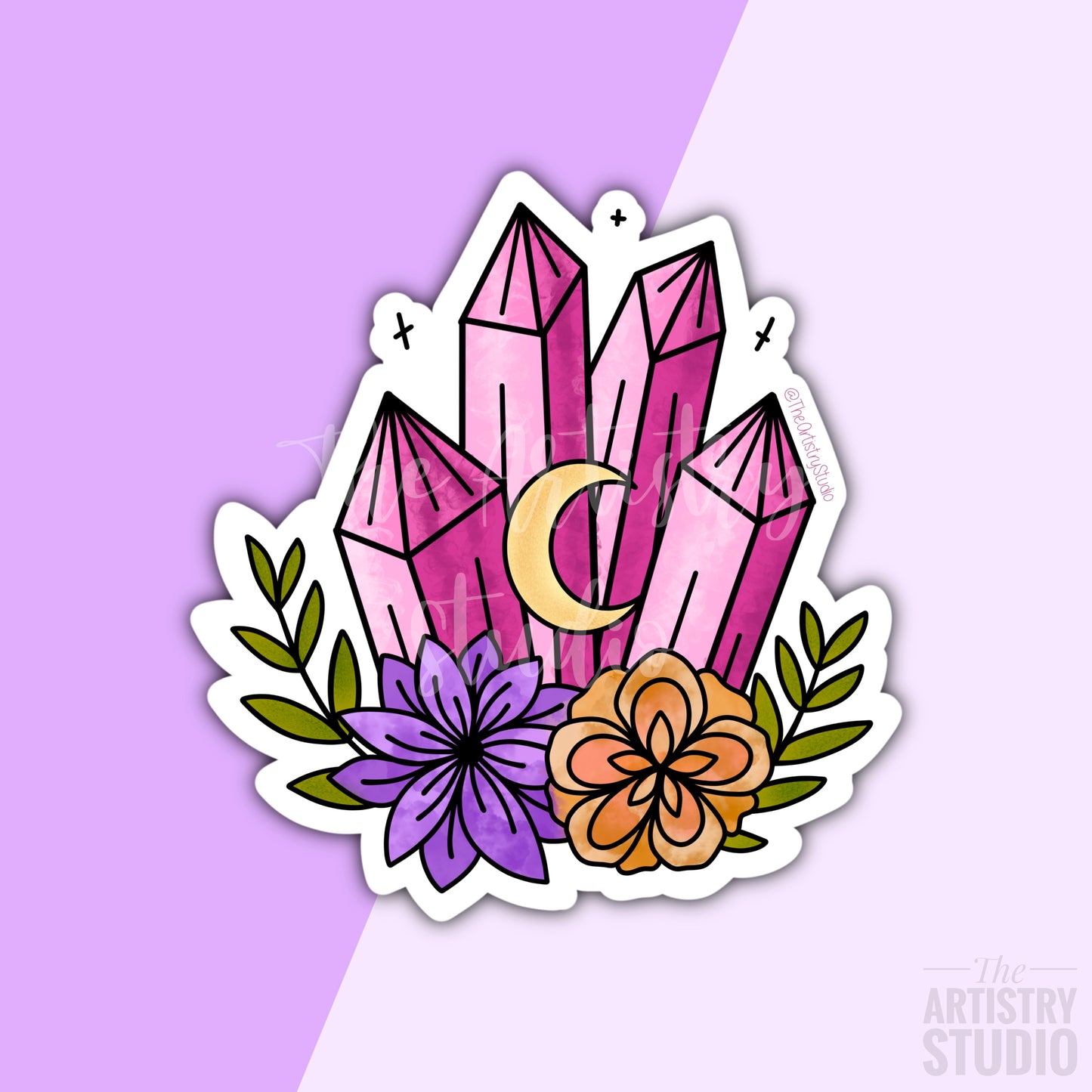 Rose Quartz Sticker | 2.6x2.8