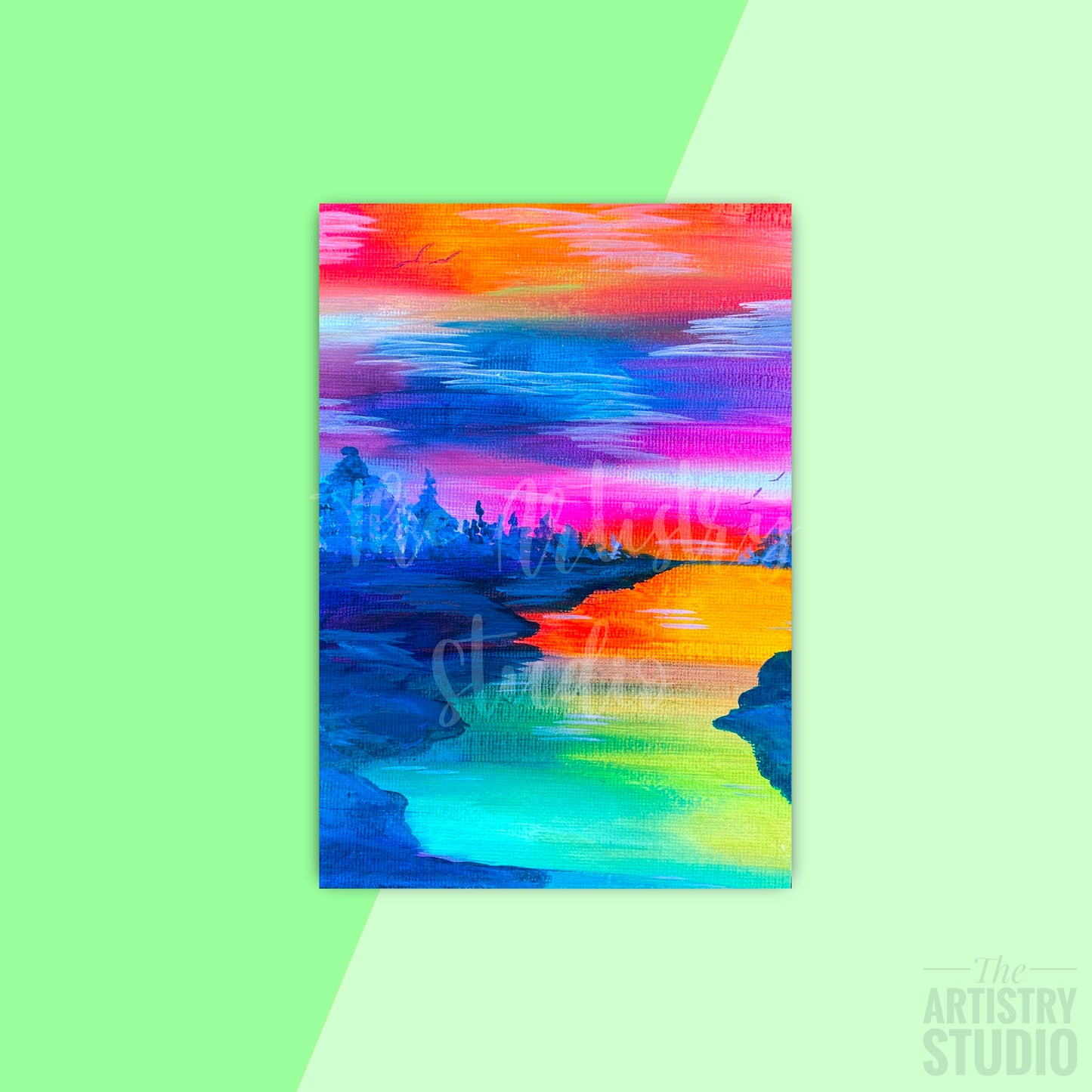 Sunset Over the Water | 5x7