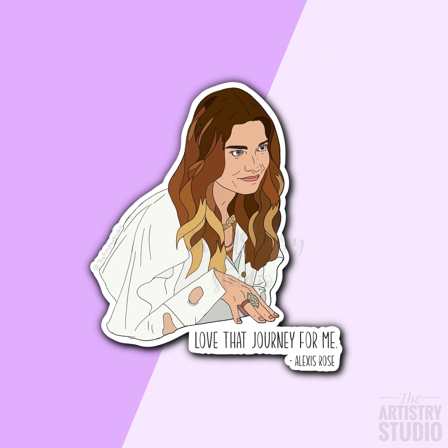 Alexis Rose Sticker (Schitt’s Creek) | 2.6 x 2.9”