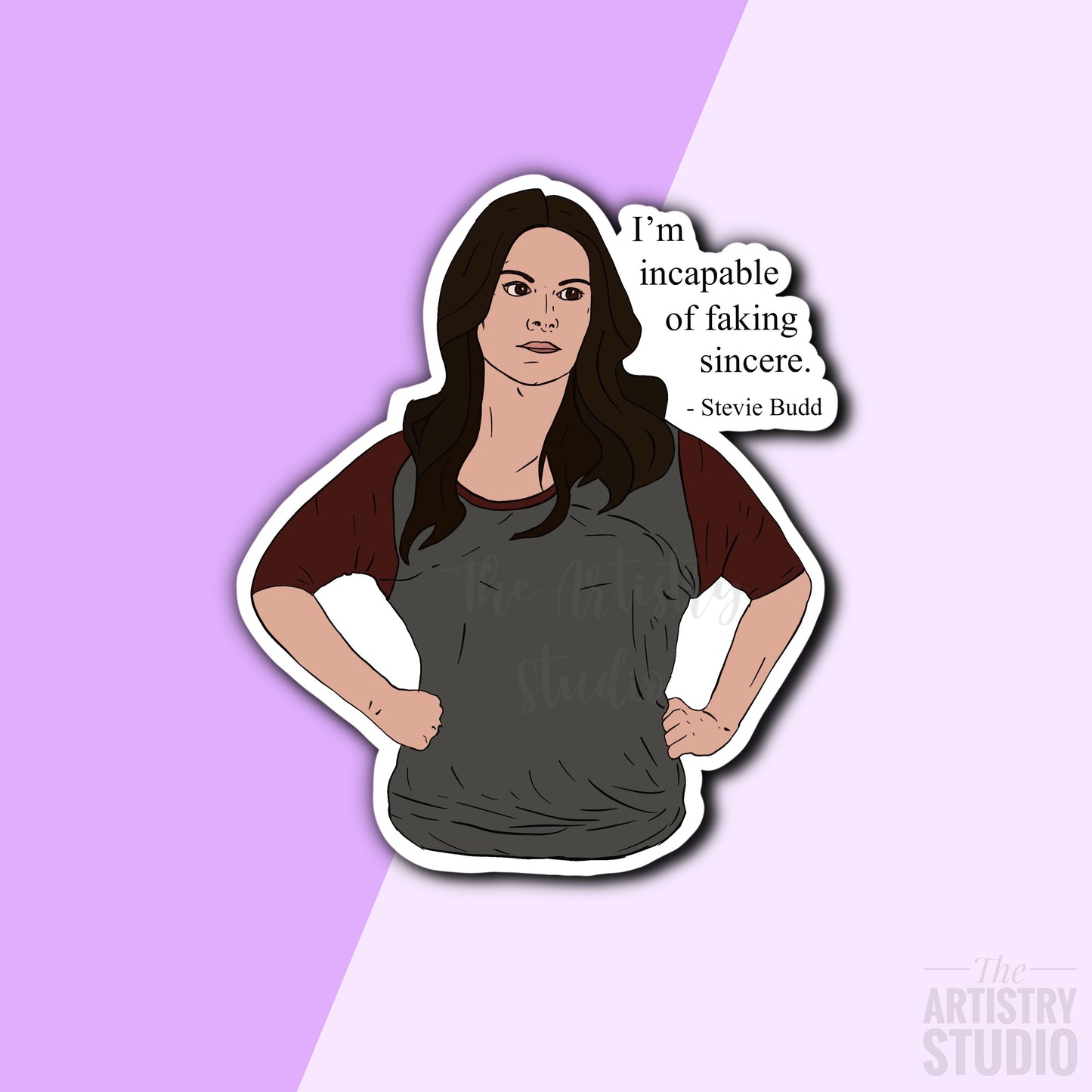 Stevie Budd Sticker (Schitt’s Creek) | 2.4 x 2.8”