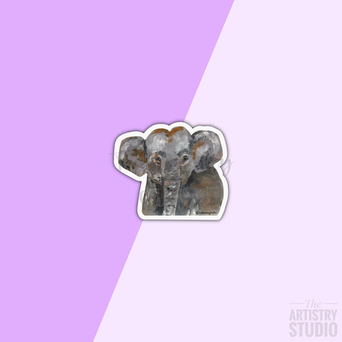 Mini Elephant Sticker | 1.3x1.45