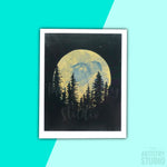 5x7, 8x10, & 11x17 | Blue Moon Print