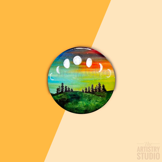 Moon Phase Button | 1.5x1.5