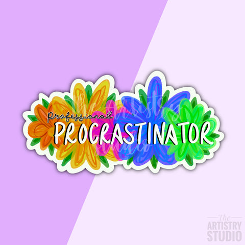 Professional Procrastinator Sticker | 2.9x1.5”