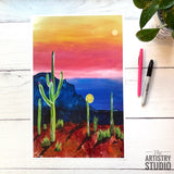 5x7 & 8x10 | Cactus Sunrise Print