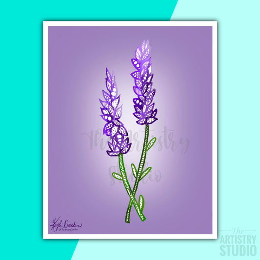 5x7 & 8x10 | Lavender Print