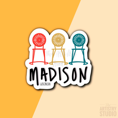 Madison Wisconsin Magnet | 3x2.7