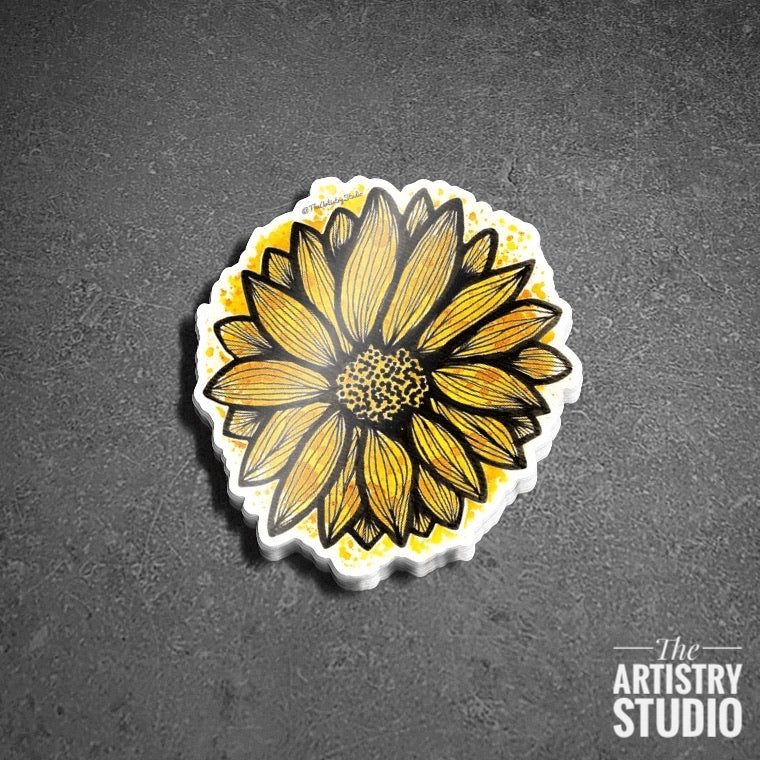Sunflower Sticker | 2.7x3
