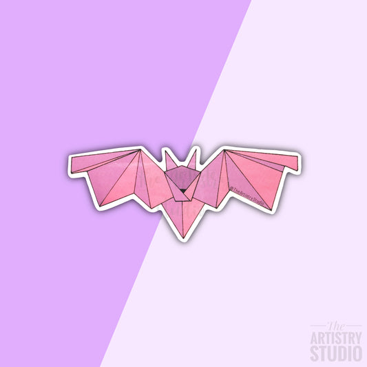 Pink Bat Sticker | 3x1.3