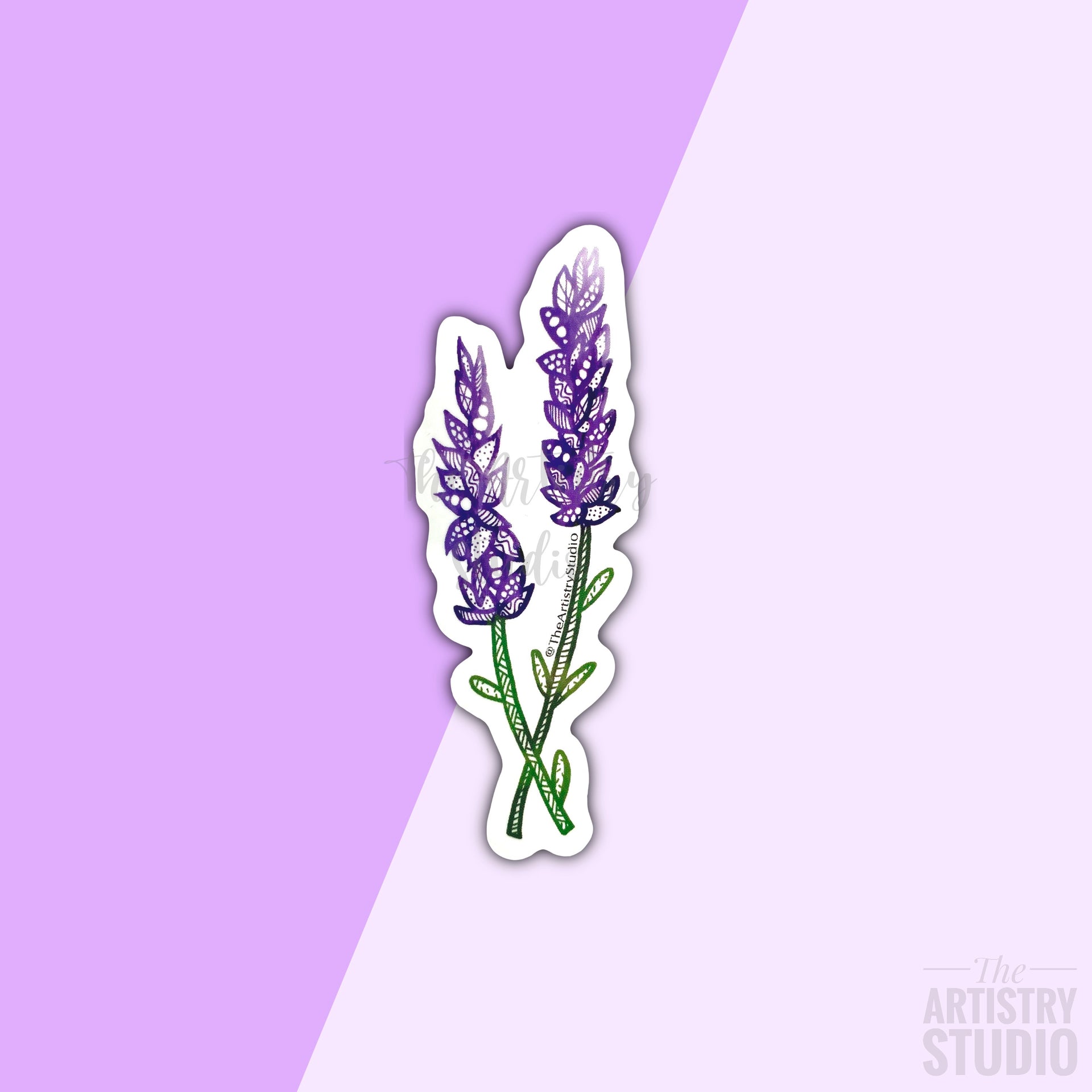 lavender flower stickers Lavender Sticker