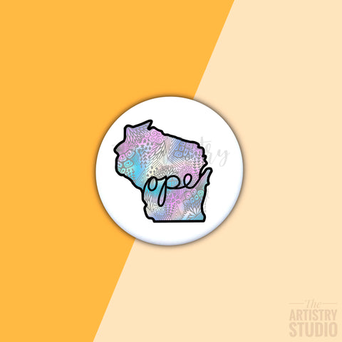 Ope (Wisconsin) Button | 1.5x1.5
