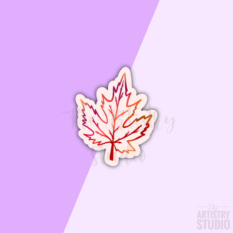 Mini Maple Leaf Sticker | 1.2x1.4