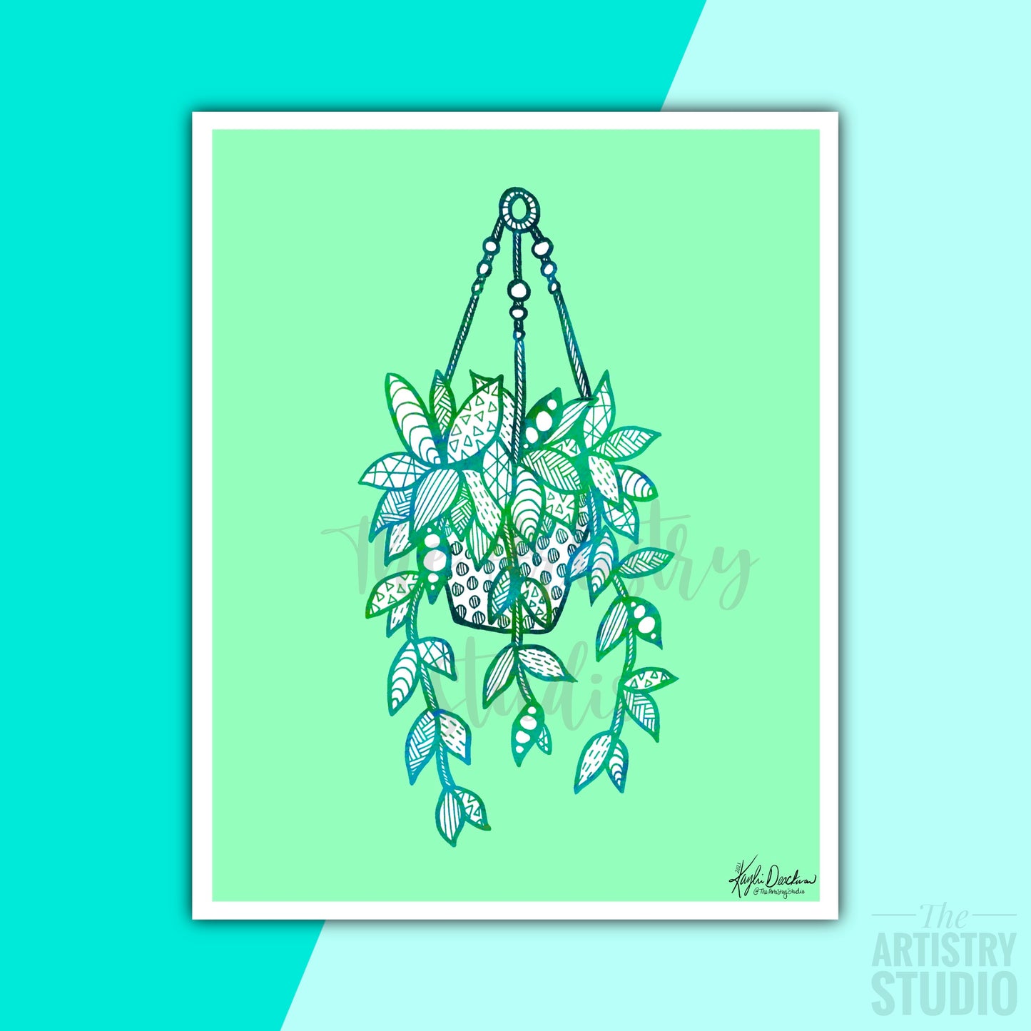 5x7 & 8x10 | Hanging Planter Print