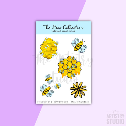 Bee Sticker Sheet | Set of 5