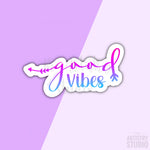 Good Vibes Sticker | 3x1.5”