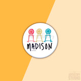 Madison Wisconsin Button | 1.5x1.5