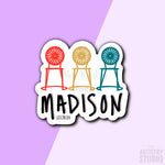 Madison Wisconsin Sticker | 3x2.7