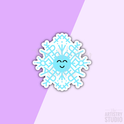 Mini Snowflake Sticker | 1.5x1.5”