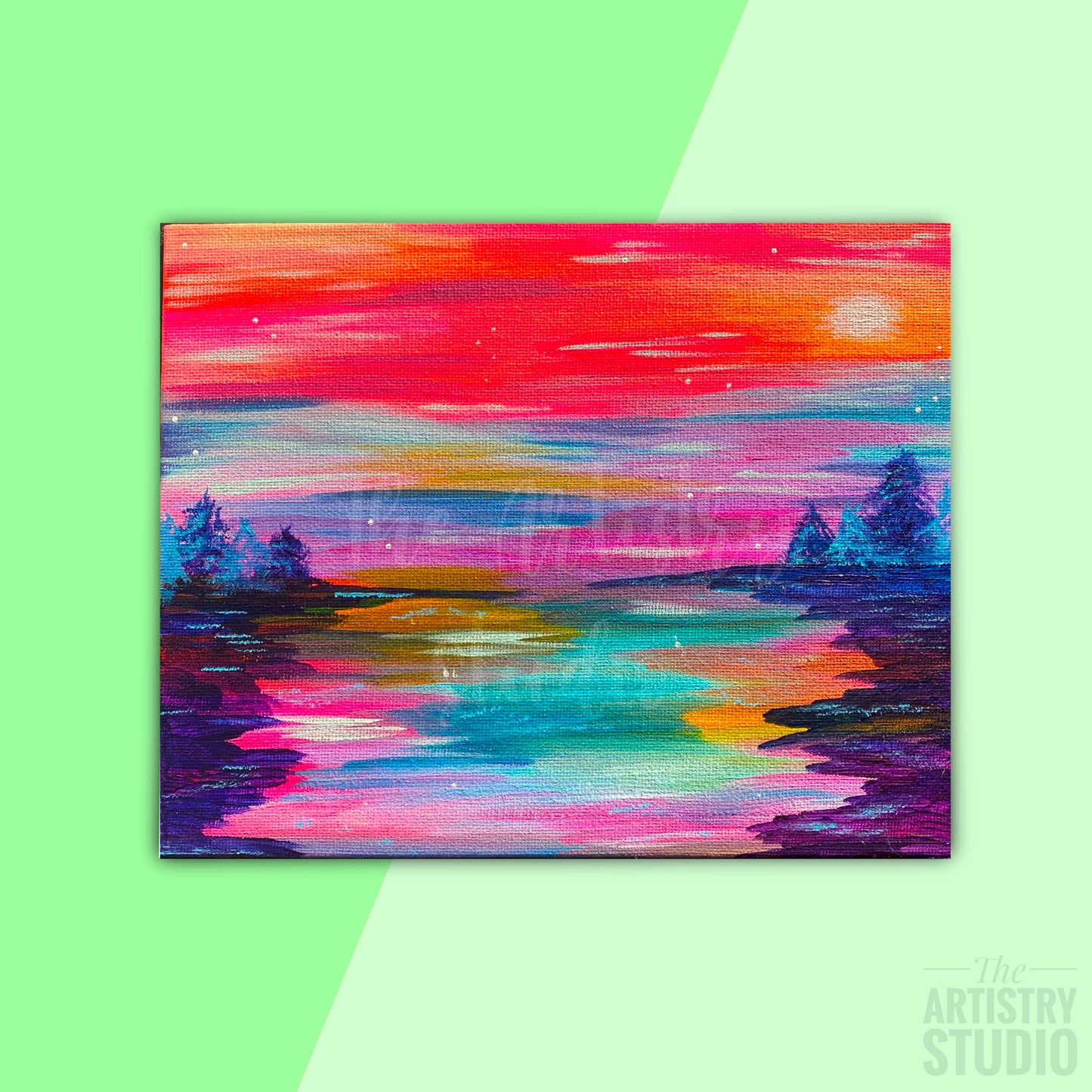 Sunset Over the Lake | 8x10