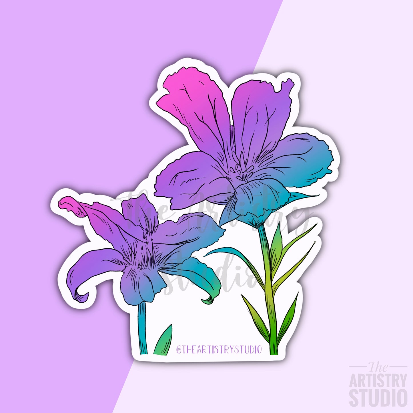 Floral Sticker | 3x2.93”